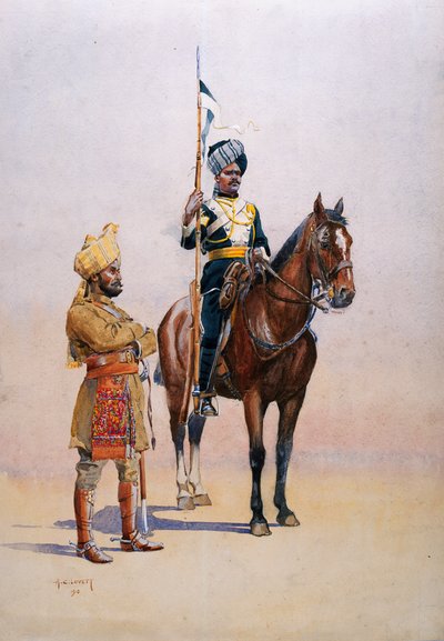 Soldaten van het Mysore Transport Corps, illustratie uit 